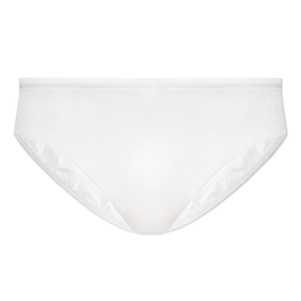 AMI Alexandre Mattiussi Heart Swim Briefs White